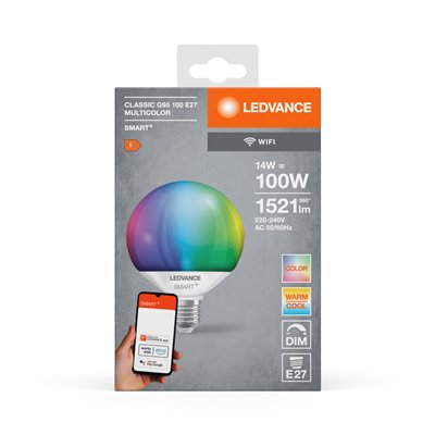 SMART+ WIFI Globe Multicolor G95 100 14W Multicolor E27