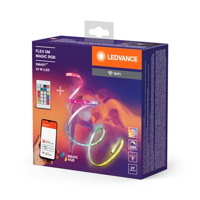 SMART+ WIFI MAGIC RGB FLEX WITH REMOTE CONTROL 5M + RC
