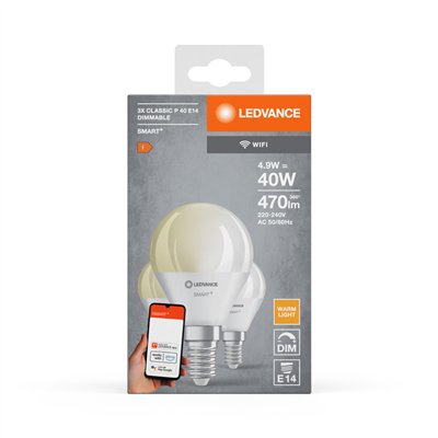 SMART+ WiFi Mini Bulb Dimmable 230V DIM FR E14 TRIPLE PACK