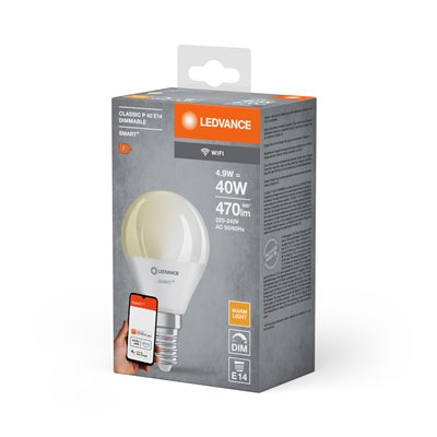 SMART+ WiFi Mini Bulb Dimmable 230V DIM FR E14 SINGLE PACK