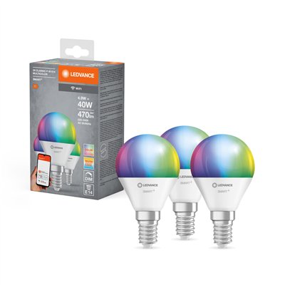 SMART+ WiFi Mini Bulb Multicolour 230V RGBW FR E14 TRIPLE PACK