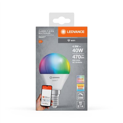 SMART+ WiFi Mini Bulb Multicolour 230V RGBW FR E14 SINGLE PACK