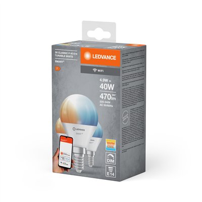 SMART+ WiFi Mini Bulb Tunable White 230V TW FR E14 TRIPLE PACK