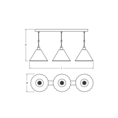 Decor Pulp Pendant 3XE14 White