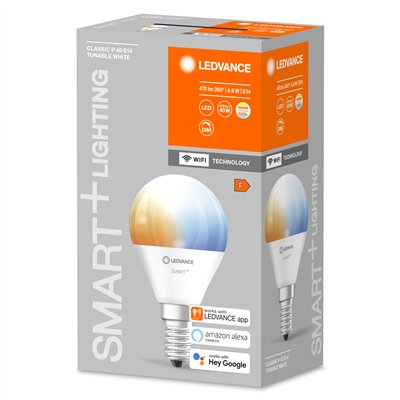 SMART+ WiFi Mini Bulb Tunable White 40  4.9 W/2700…6500 K E14 