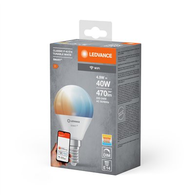 SMART+ WiFi Mini Bulb Tunable White 230V TW FR E14 SINGLE PACK