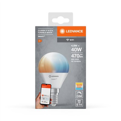 SMART+ WiFi Mini Bulb Tunable White 230V TW FR E14 SINGLE PACK