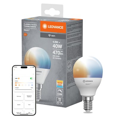 SMART+ WiFi Mini Bulb Tunable White 230V TW FR E14 SINGLE PACK