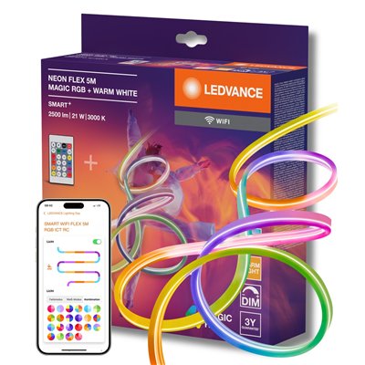 SMART+ WIFI NEON FLEX MAGIC RGB + TUNABLE WHITE 5M Magic RGB 830 Remote Control