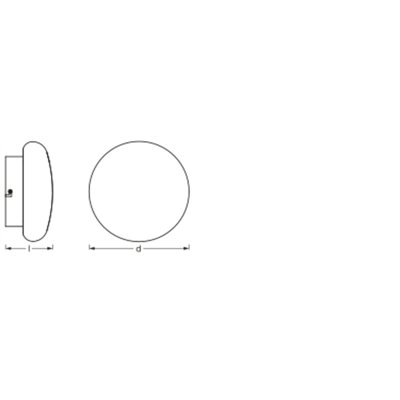 SMART+ WIFI ORBIS WALL AQUA Round 200mm TW