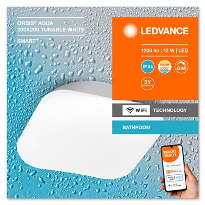 SMART+ WIFI ORBIS WALL AQUA 200x200mm TW