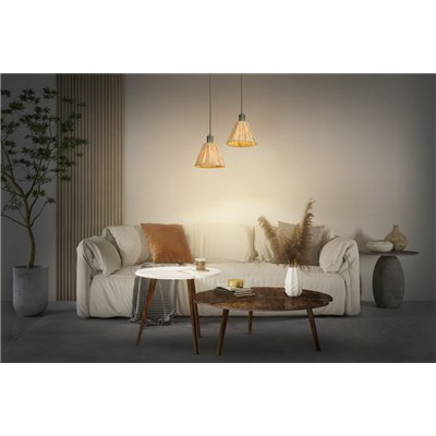 Decor Raffia Pendant 1XE27 Green