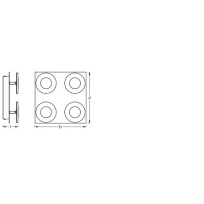 SMART+ WIFI ORBIS WALL WAVE 300x300mm TW