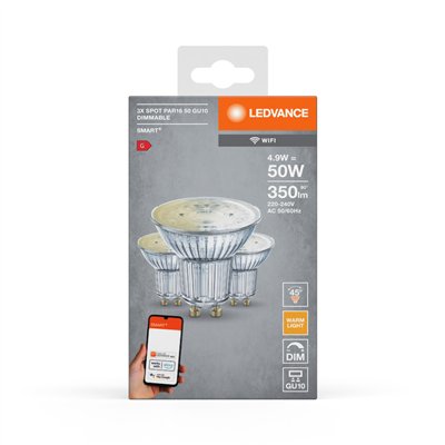 SMART+ WiFi SPOT GU10 Dimmable 50 45 ° 4.9 W/2700 K GU10 