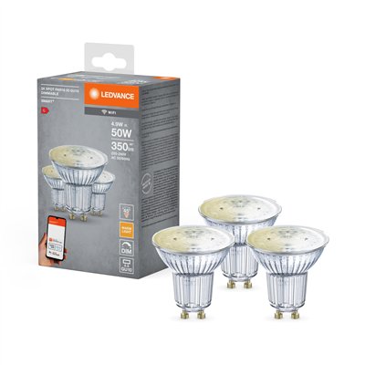 SMART+ WiFi SPOT GU10 Dimmable 50 45 ° 4.9 W/2700 K GU10 