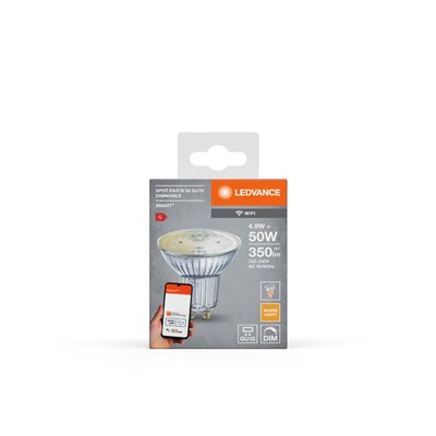 SMART+ WiFi SPOT GU10 Dimmable 50 45 ° 4.9 W/2700 K GU10 