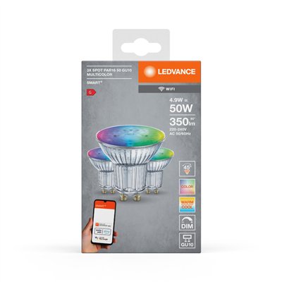 SMART+ WiFi SPOT GU10 Multicolour 50 45 ° 4.9 W/2700…6500 K GU10 