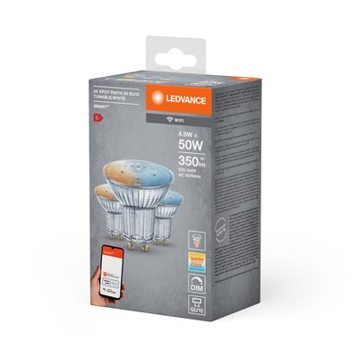 SMART+ WiFi SPOT GU10 Tunable White 50 45 ° 4.9 W/2700…6500 K GU10 