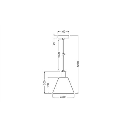 Decor Raffia Pendant 1XE27 Green