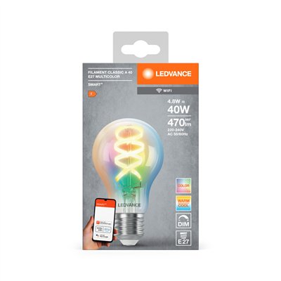 SMART+WIFI Filament Classic RGBTW E27