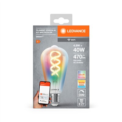 SMART+WIFI Filament Edison RGBTW E27