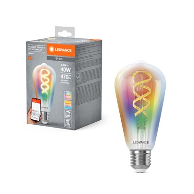 SMART+WIFI Filament Edison RGBTW E27