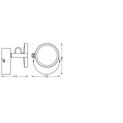 Sun@Home Bathroom Round 110mm