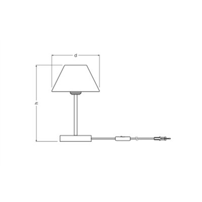 Decor Raffia Table E27 Green