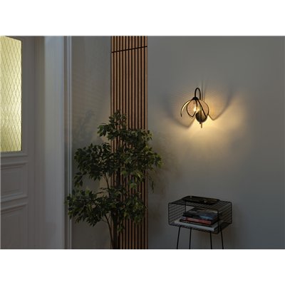 Decor Rattan Lotus Wall E27 Brown