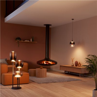 VINTAGE 1906 LED BIG DECORATIVE BULB WITH FILAMENT-MAGNETIC STYLE DIMMABLE 12W 818 Smoke E27