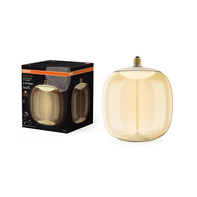 VINTAGE 1906 LED BIG DECORATIVE BULB WITH FILAMENT-MAGNETIC STYLE DIMMABLE 12W 818 Amber E27