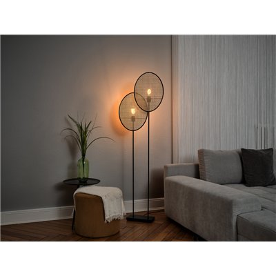 Decor Rattan Dandelion Floor 2XE27 Brown