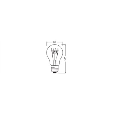 Vintage 1906 LED CLASSIC A,B,P SLIM FILAMENT DIMMABLE 4.8W 827 Clear E27