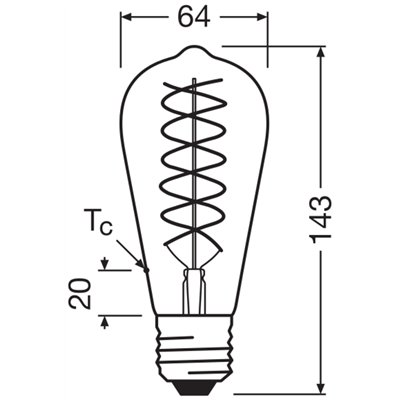 Vintage 1906 LED CLASSIC EDISON DIM 8.8W 824 Gold E27