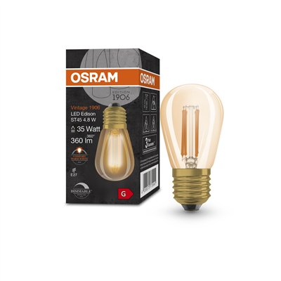 Vintage 1906 LED CLASSIC EDISON DIM 4.8W 822 Gold E27