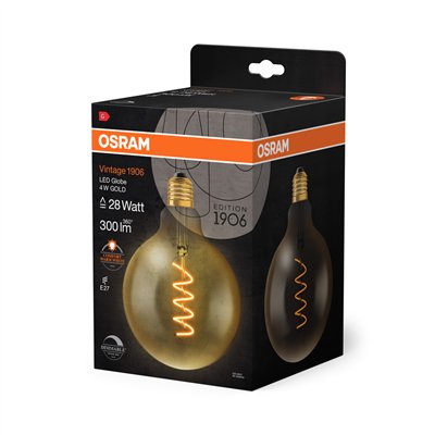 Vintage 1906 LED CLASSIC Globe Dimmable 4W 820 Gold E27