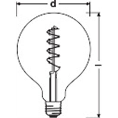 Vintage 1906 LED CLASSIC Globe Dimmable 4W 820 Gold E27