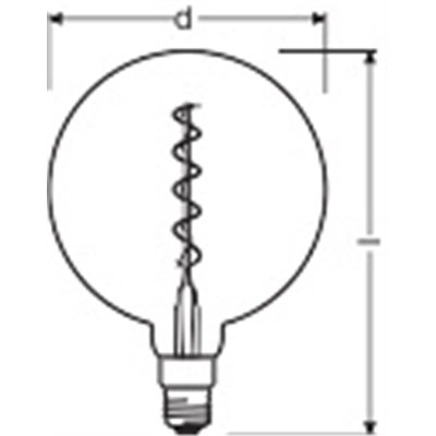 Vintage 1906 LED CLASSIC Globe Dimmable 4W 820 Gold E27