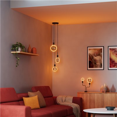 VINTAGE 1906 LED CLASSIC GLOBE O - SHAPE FILAMENT 4W 818 Smoke E27