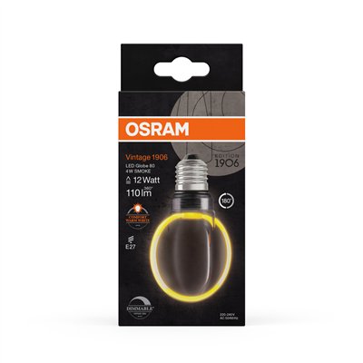 VINTAGE 1906 LED CLASSIC GLOBE O - SHAPE FILAMENT 4W 818 Smoke E27