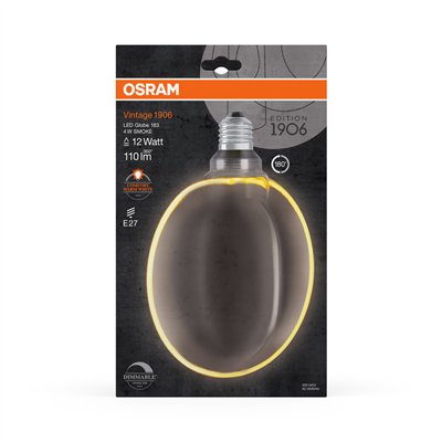 VINTAGE 1906 LED CLASSIC GLOBE O - SHAPE FILAMENT 4W 818 Smoke E27