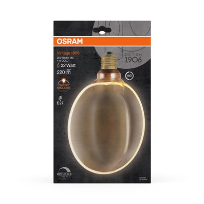 VINTAGE 1906 LED CLASSIC GLOBE O - SHAPE FILAMENT 4W 818 Gold E27