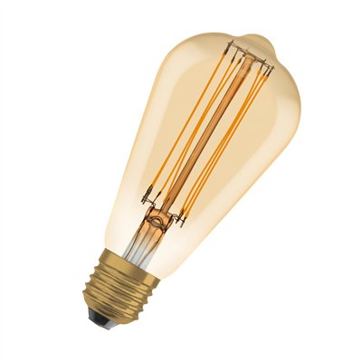 Vintage 1906 LED CLASSIC SLIM FILAMENT EDISON DIMMABLE 5.8W 822 Gold E27