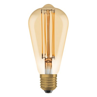 Vintage 1906 LED CLASSIC SLIM FILAMENT EDISON DIMMABLE 5.8W 822 Gold E27