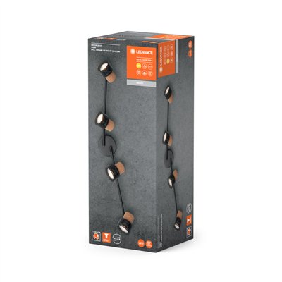 DECOR SPOT CORK BLACK 4x3.4W 927 DIM