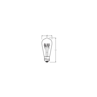 Vintage 1906 LED CLASSIC SLIM FILAMENT EDISON DIMMABLE 4.8W 827 Clear E27