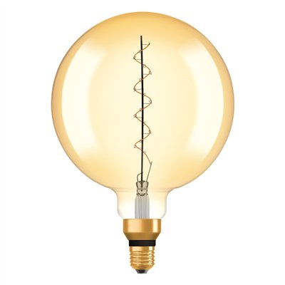 Vintage 1906 LED CLASSIC SLIM FILAMENT Globe DIMMABLE 4.8W 822 Gold E27