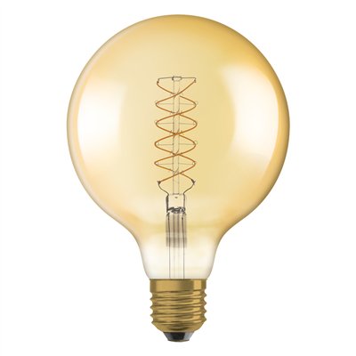 Vintage 1906 LED CLASSIC SLIM FILAMENT Globe DIMMABLE 7W 822 Gold E27