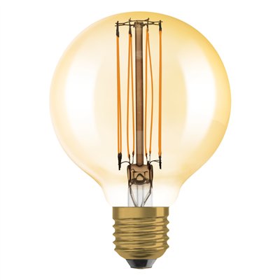 Vintage 1906 LED CLASSIC SLIM FILAMENT Globe DIMMABLE 8.8W 822 Gold E27