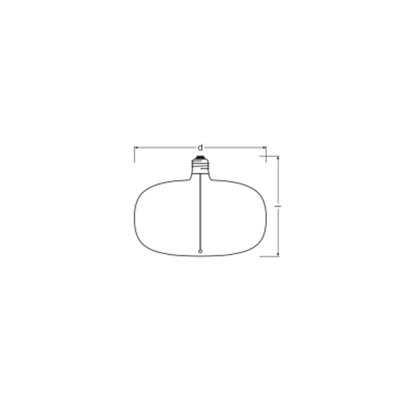 VINTAGE 1906 LED DECORATIVE BULB WITH FILAMENT-MAGNETIC STYLE DIMMABLE 4W 818 Smoke E27